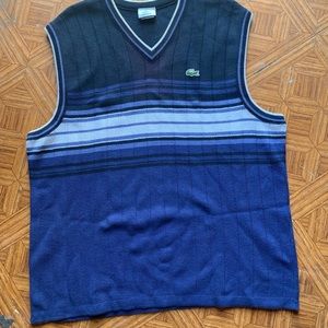Lacoste short sleeve sweater vest